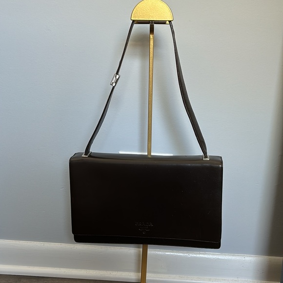 HP ✨✨ PRADA VINTAGE VERNICE LEATHER TOP HANDLE BAG - GREAT CONDITION WITH COA - Picture 9 of 9